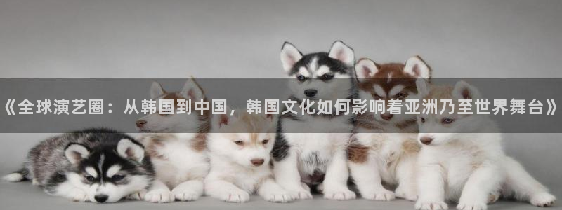 《全球演艺圈：从韩国到中国，韩国文化如何影响着亚洲乃至世界舞台》